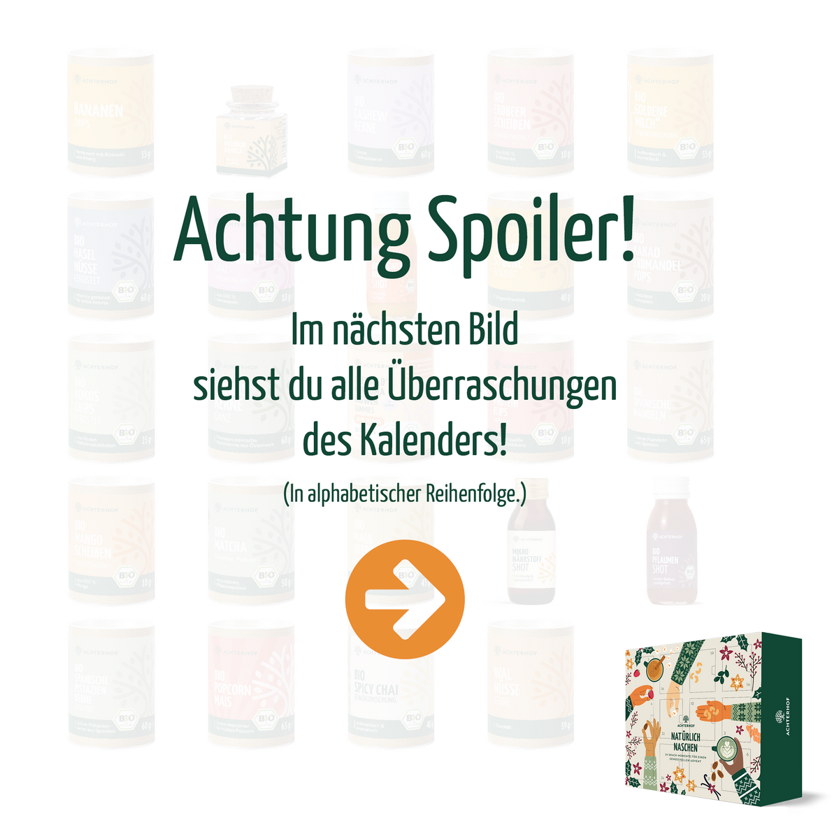 Adventskalender „Natürlich naschen“