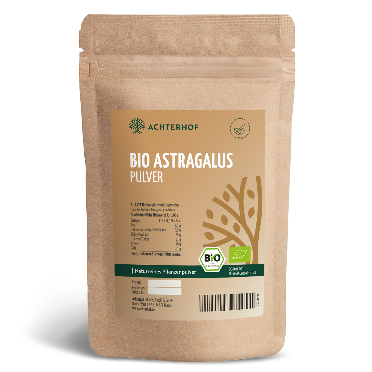 Astragaluswurzel Pulver Bio (500g)