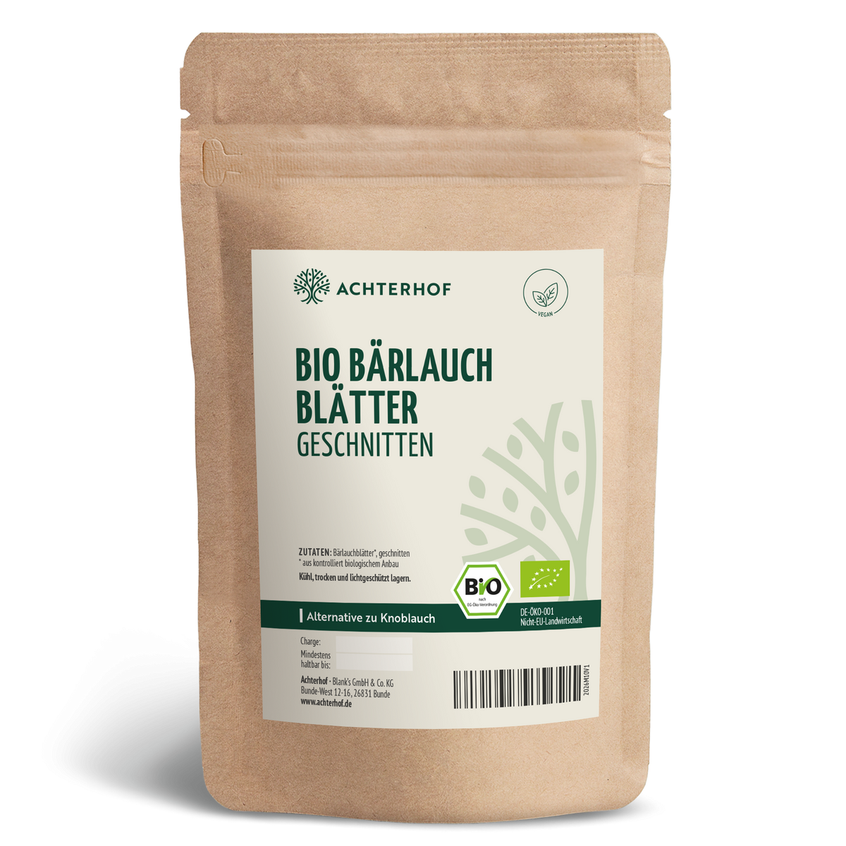 Bärlauchblätter geschnitten Bio (500g)