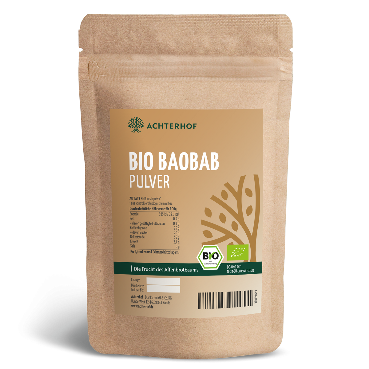 Baobab Pulver Bio (500g)