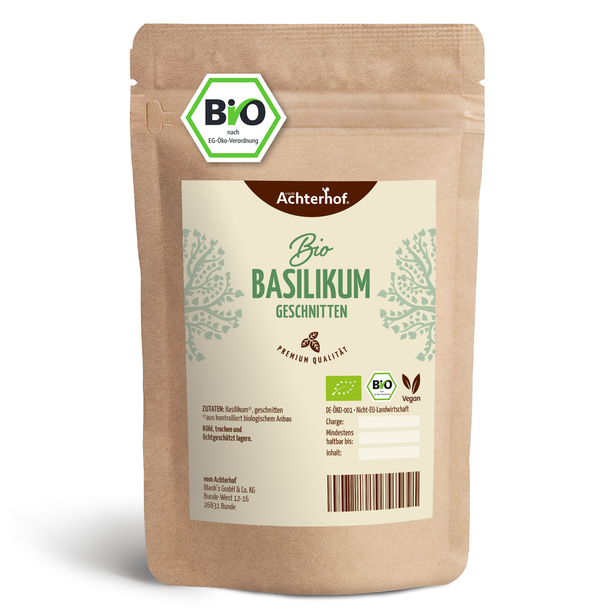Basilikum geschnitten Bio (500g)