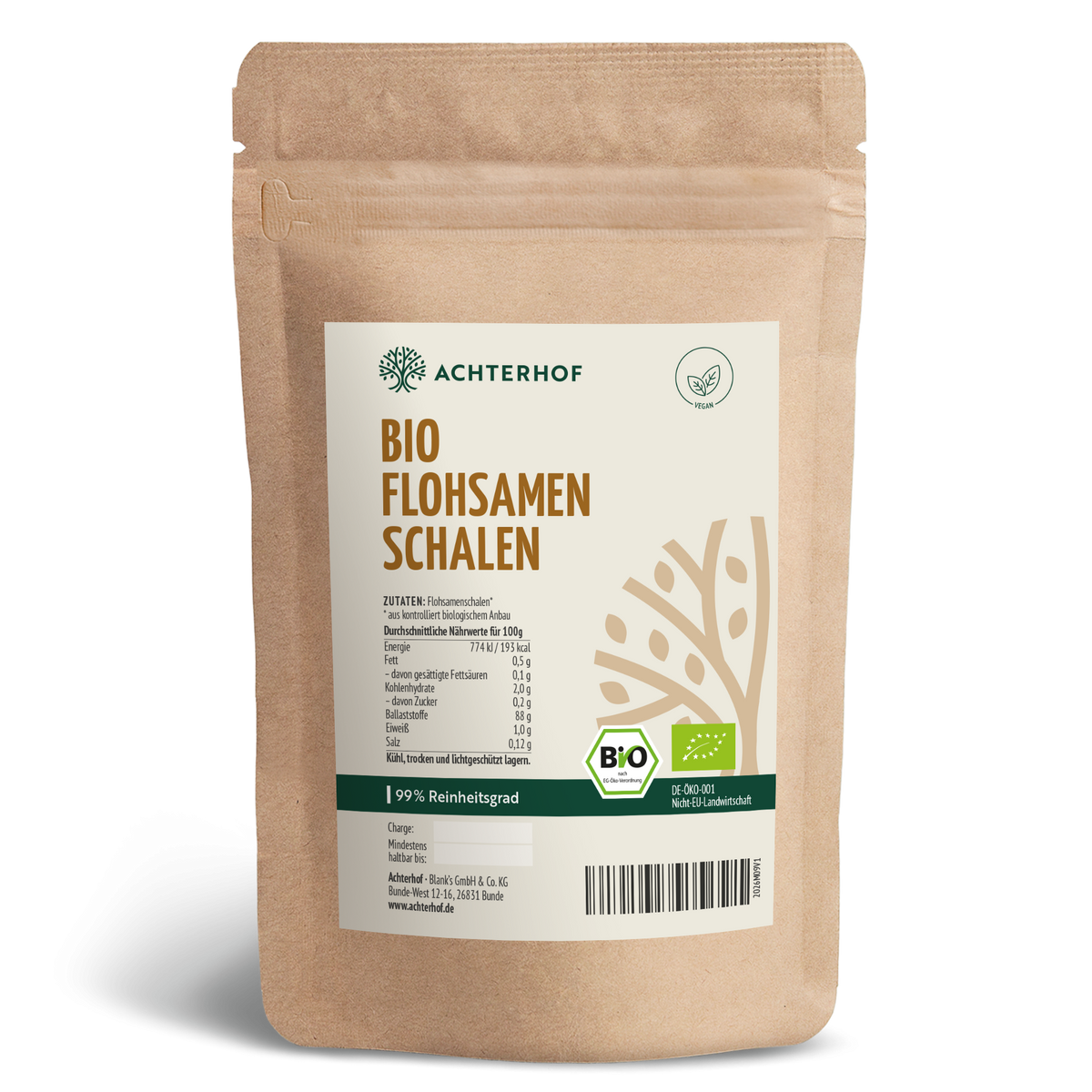 Flohsamenschalen Bio (500g)