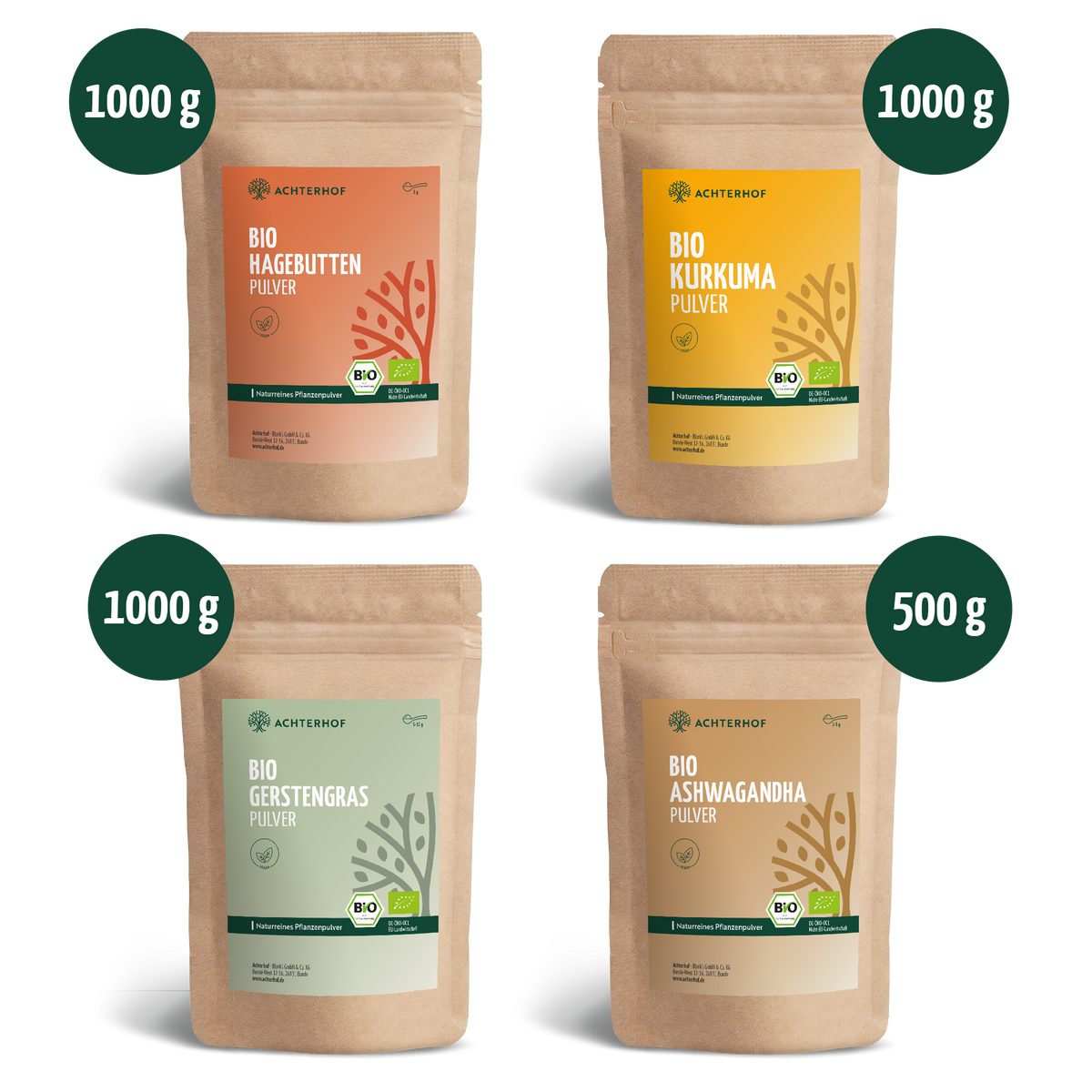 Goldene Milch Mischung 4er Bio Set – Maxi