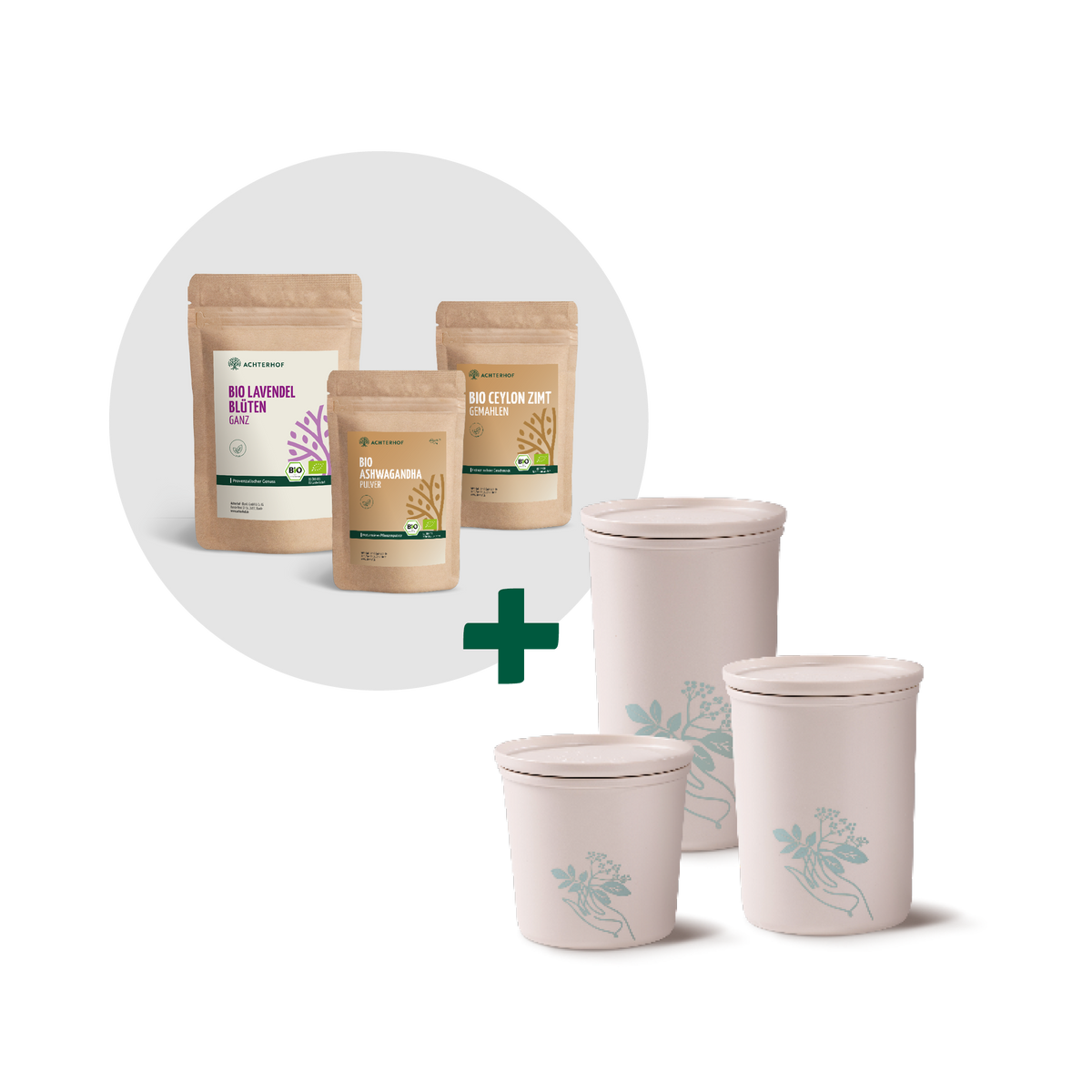Mond Milch Mischung 3er Bio Set + Frischhaltedosen