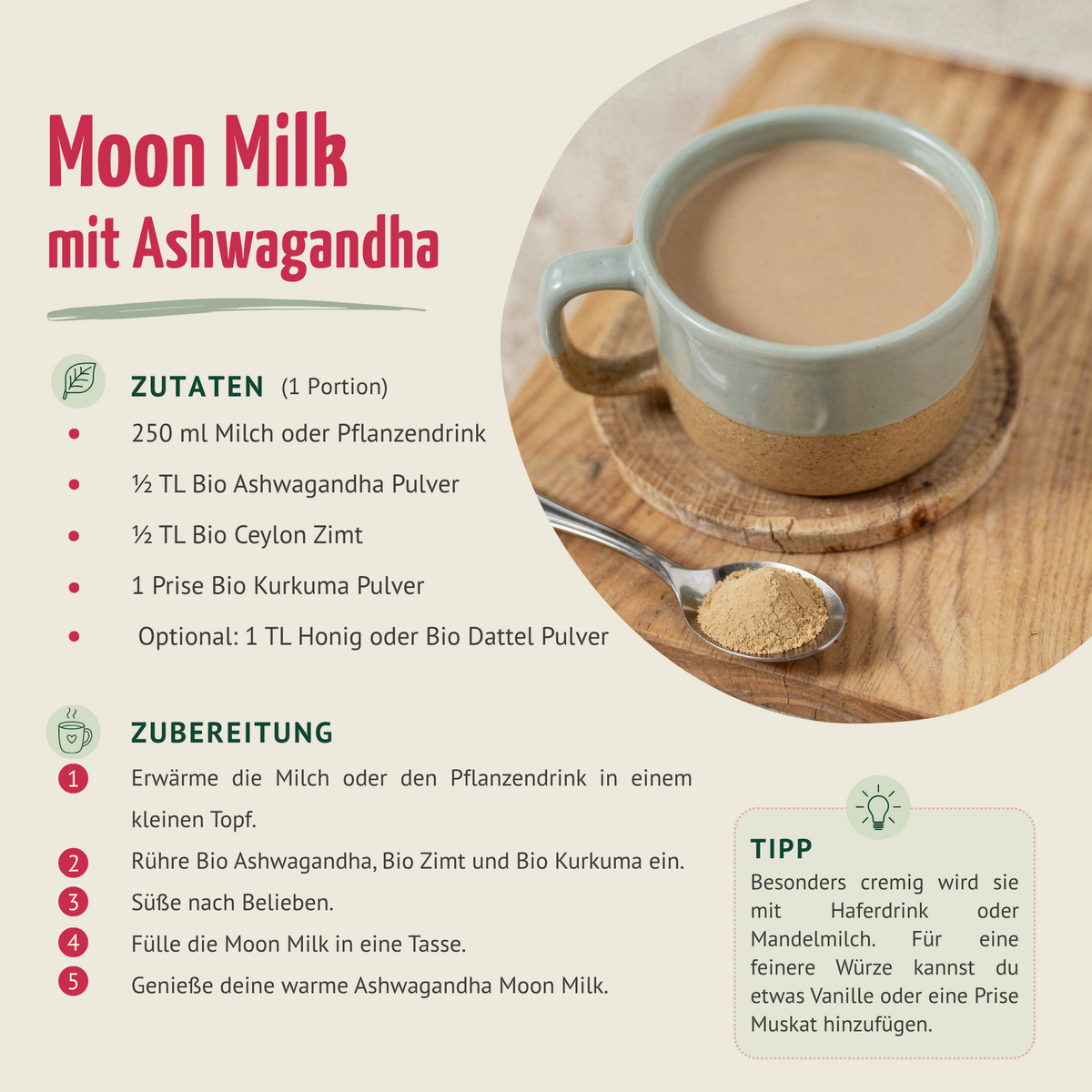 Ashwagandha Pulver Bio (500g)