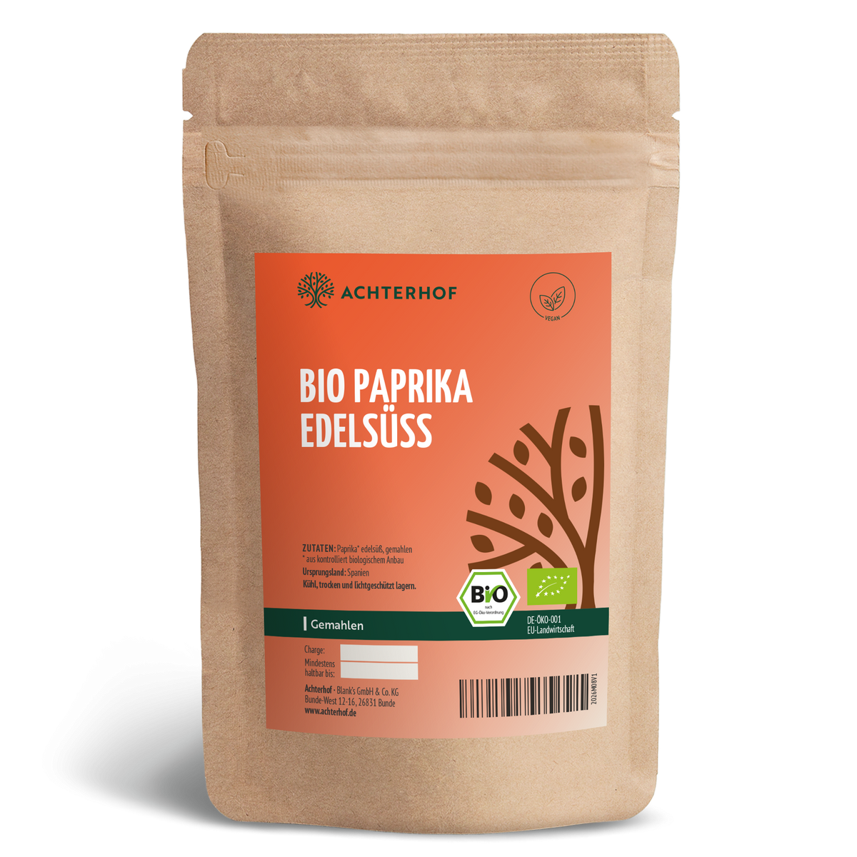 Paprika Edelsüss gemahlen Bio (1000g)