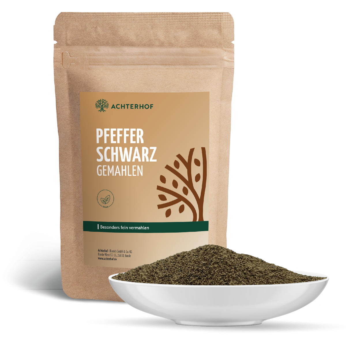 Pfeffer schwarz gemahlen (500g)