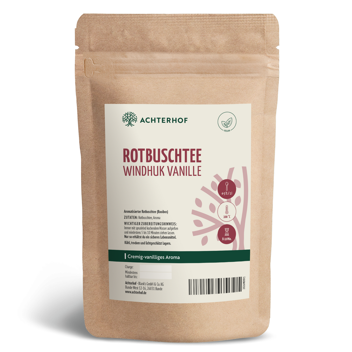 Rotbuschtee Windhuk Vanille (100g)