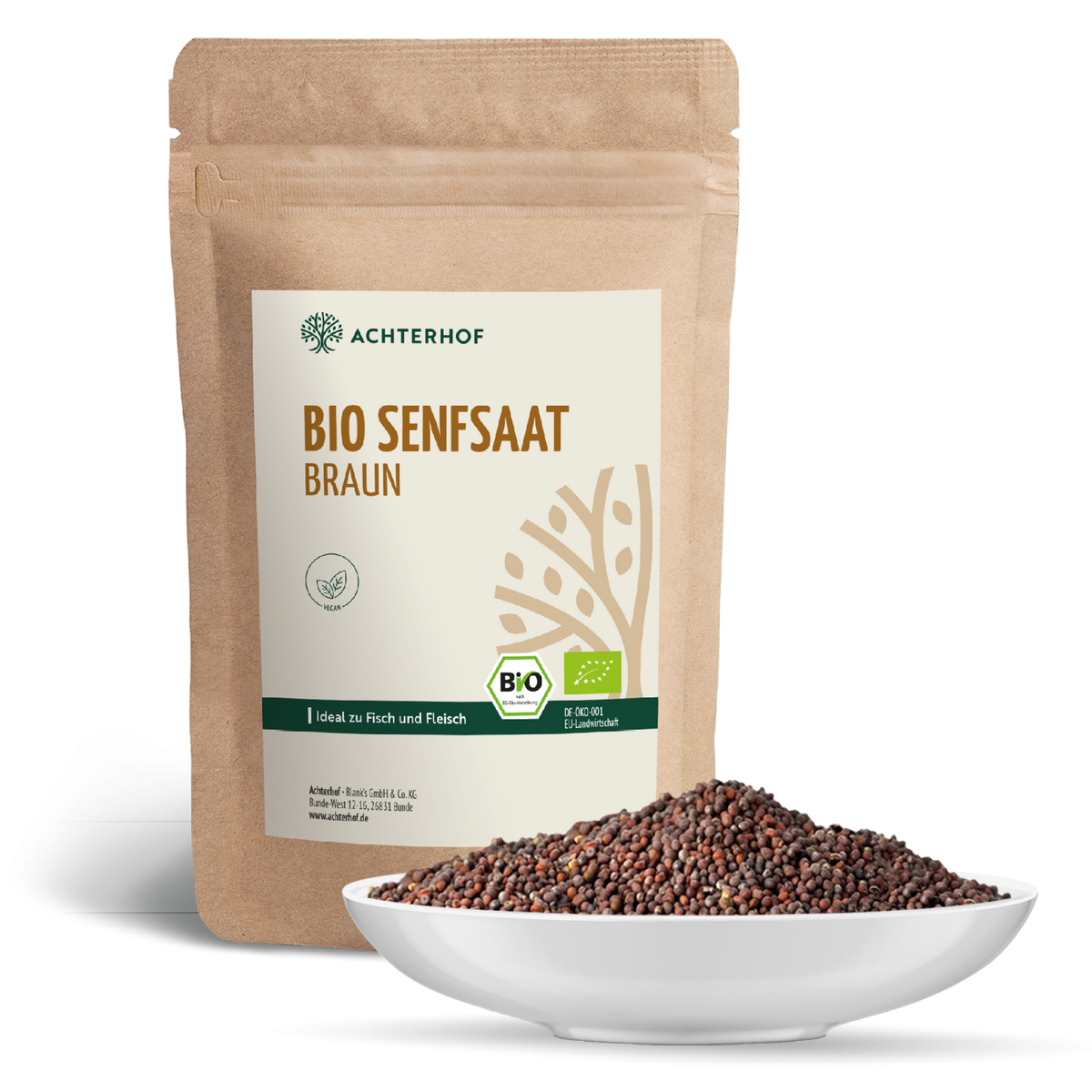 Senfsaat braun ganz Bio (500g)
