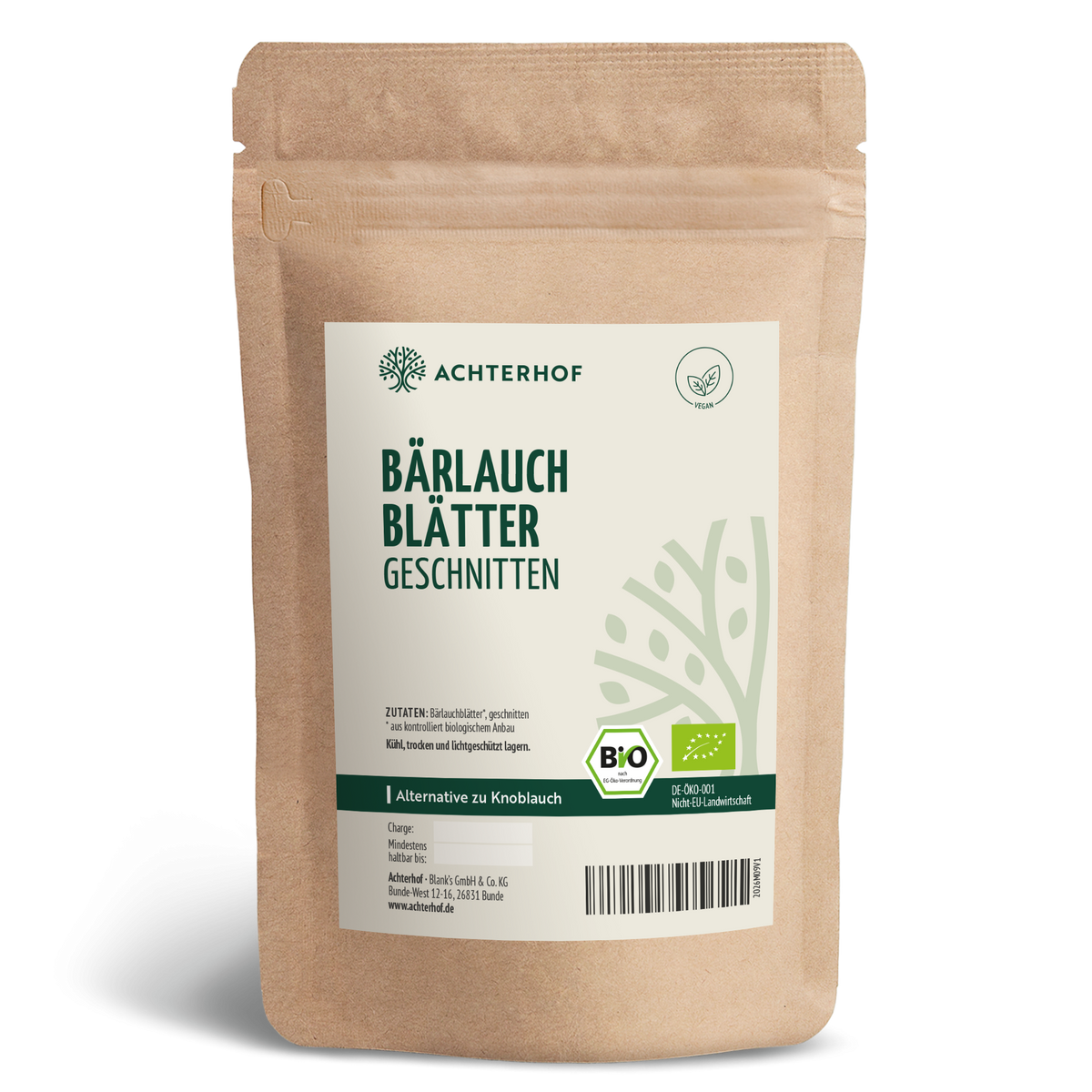 Bärlauchblätter geschnitten Bio (250g)