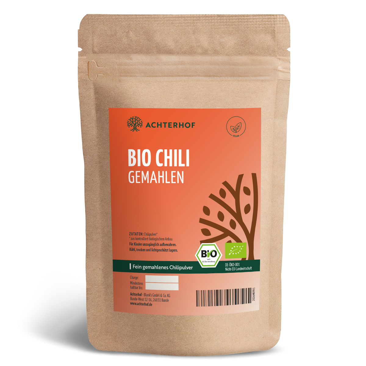 Chili gemahlen Bio (250g)