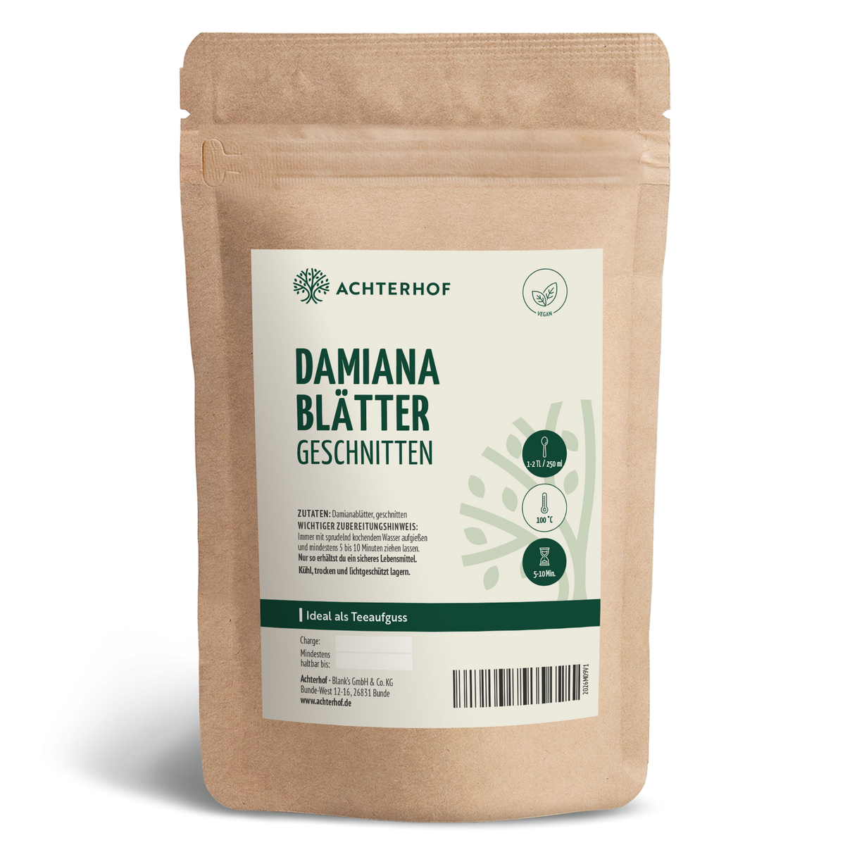 Damianablätter geschnitten (1000g)