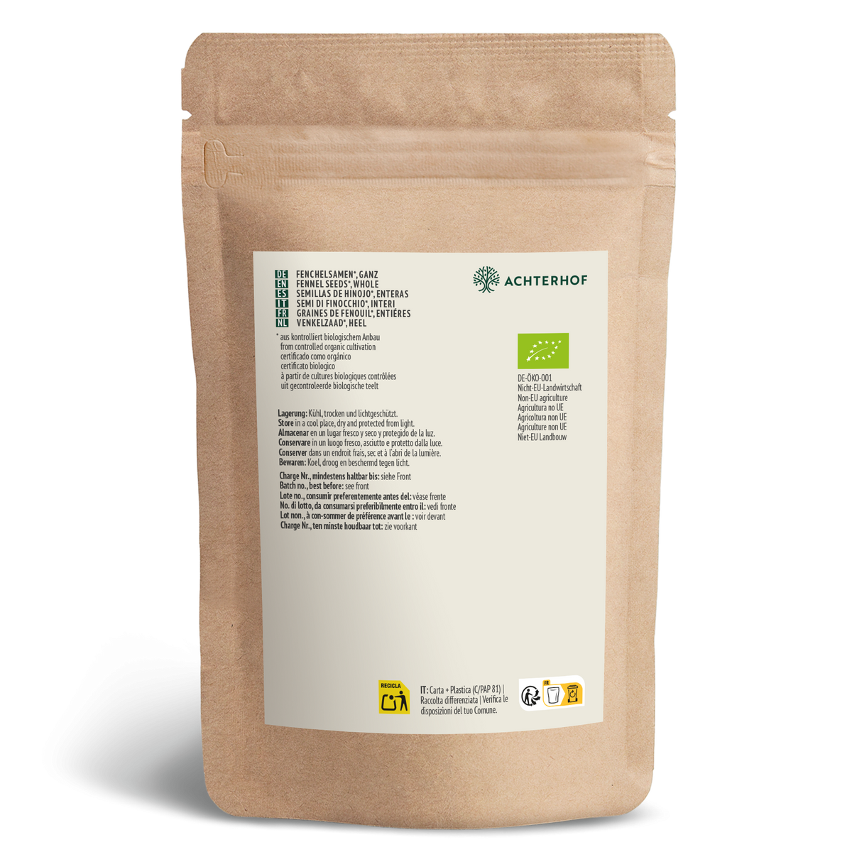Fenchelsamen ganz Bio (500g)