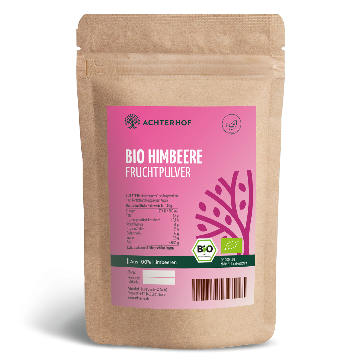Bio Himbeere Fruchtpulver (250g)