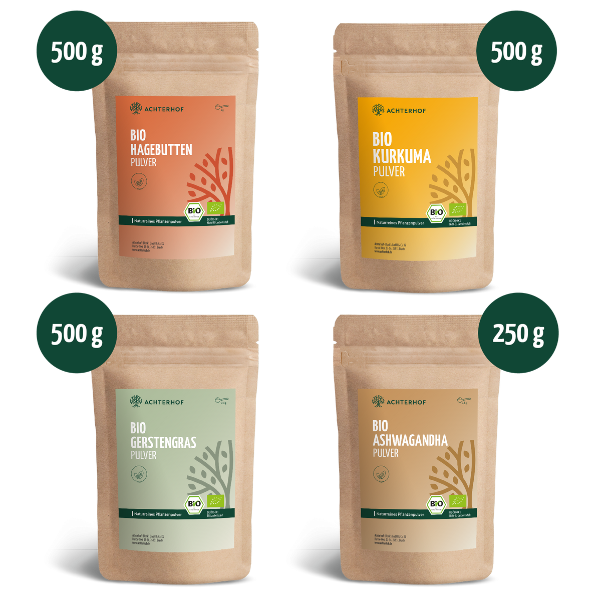 Goldene Milch Mischung 4er Bio Set
