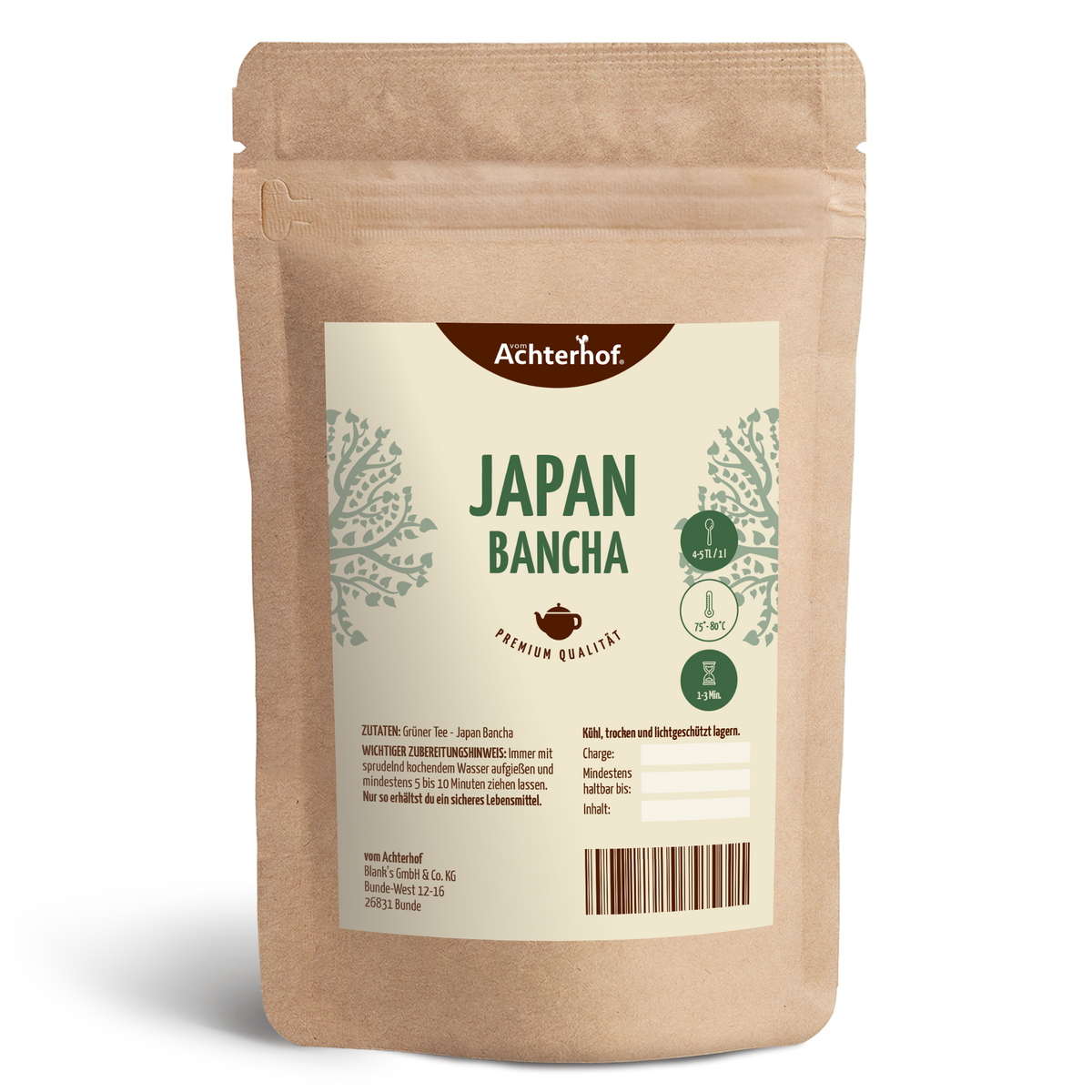 Grüner Tee Japan Bancha (250g)