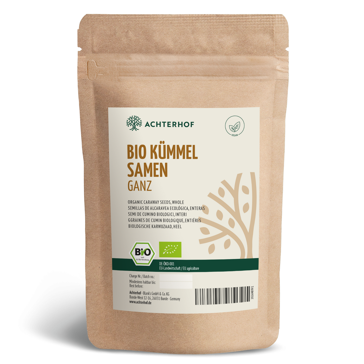 Kümmelsamen ganz  Bio (500g)