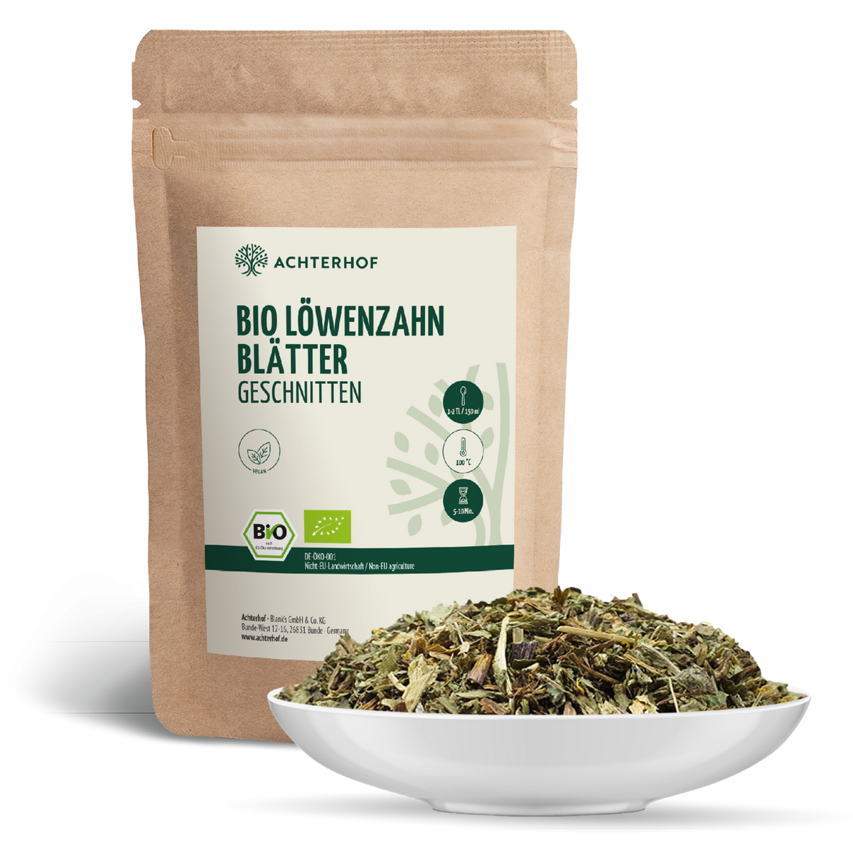 Löwenzahnblätter geschnitten Bio (100g)