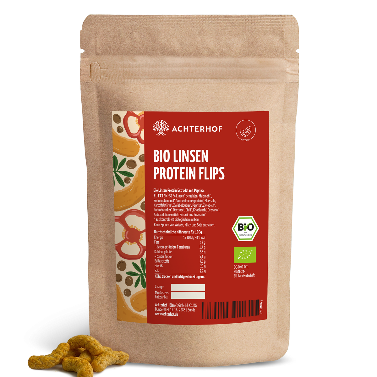 Bio Linsen Protein Flips (100g)