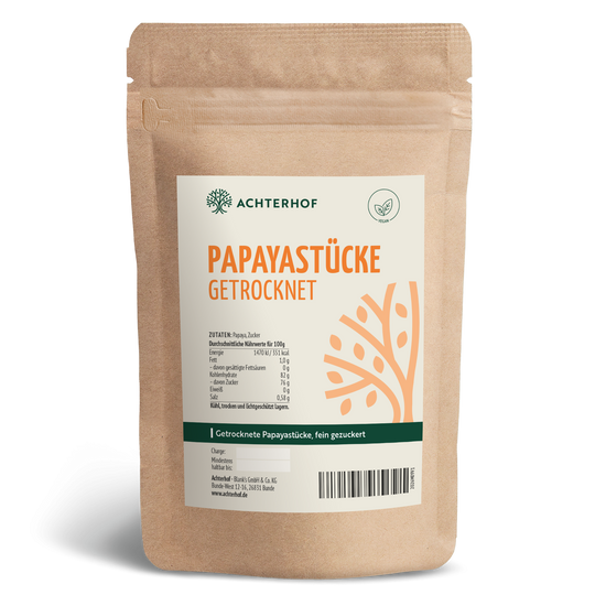 Papayastücke getrocknet & gezuckert (250g)
