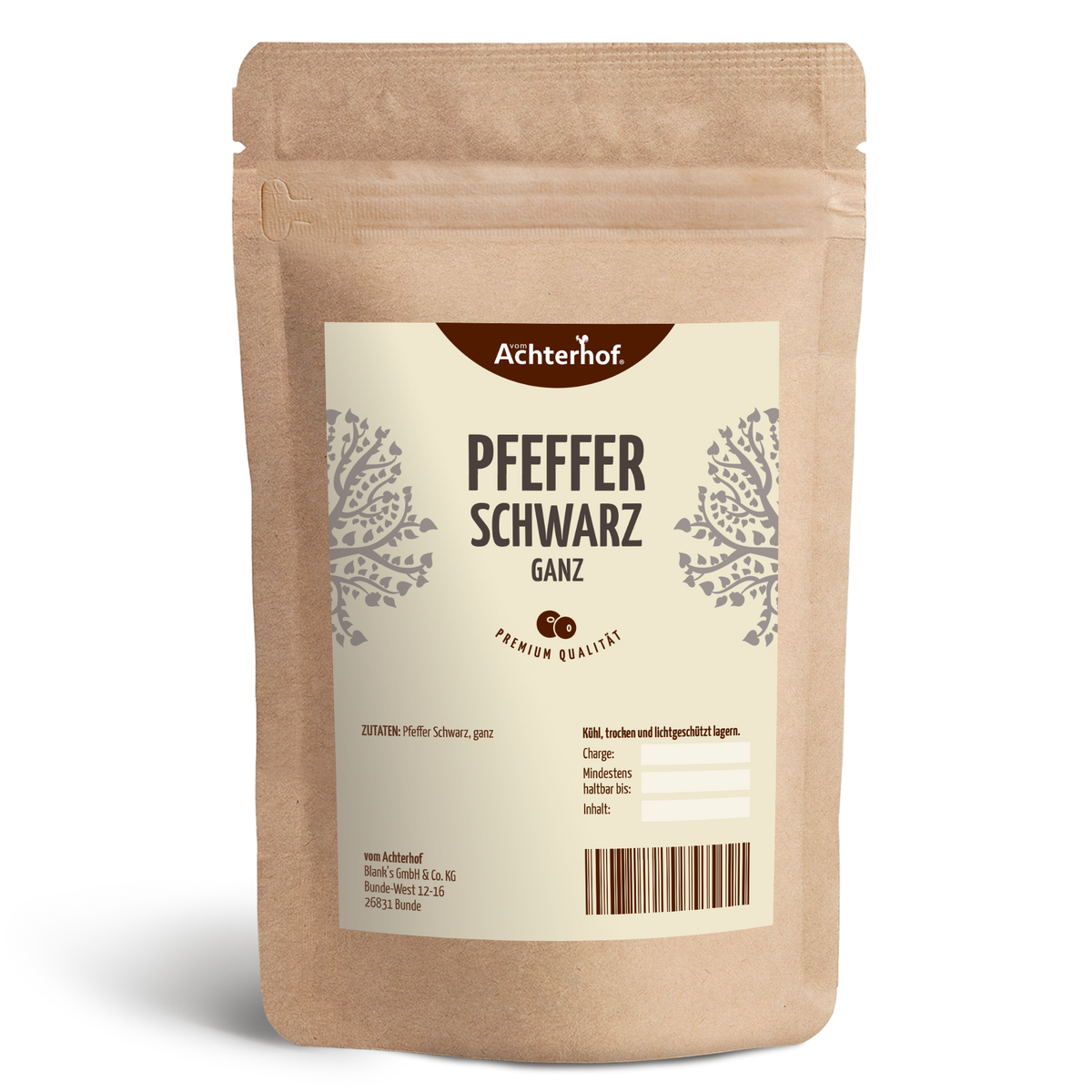 Pfeffer schwarz ganz (1000g)