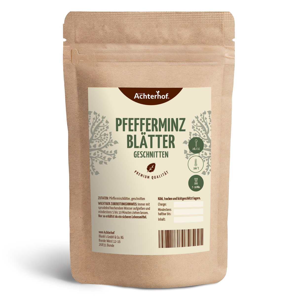 Pfefferminzblätter geschnitten (250g)