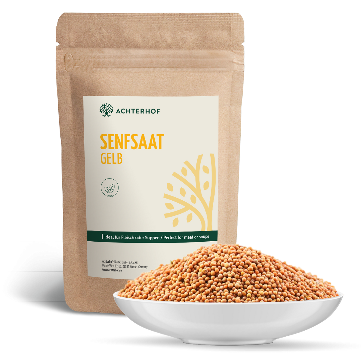 Senfsaat gelb ganz (500g)